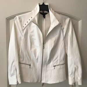 WHBM white jacket zip detail 6